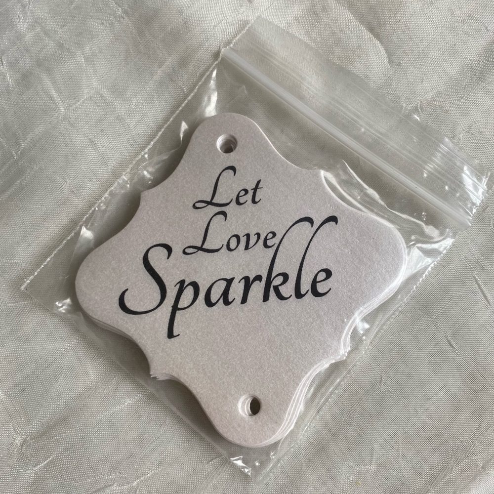 Wedding Let Love Sparkle Tags for Sparklers!!